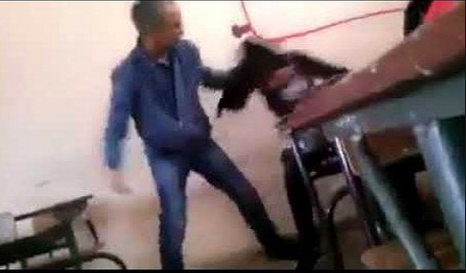 رمت قطعة من الطبشور فشوه المعلم وجهها باللكمات.. تفاصيل جديدة حول فيديو لتلميذة مغربية قامت المملكة عليه ولم تقعد!