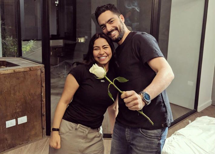 على الهواء معاً.. شيرين وحسن الشافعي يعلنان التبرع بالدم أمام جمهورهما