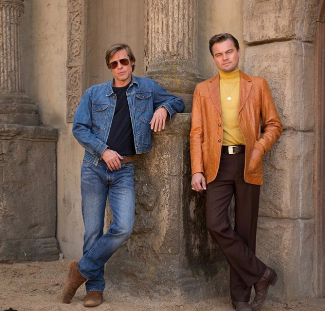 ليوناردو دي كابريو وبراد بيت في زيٍّ ستّيني استعداداً لـOnce Upon a Time In Hollywood