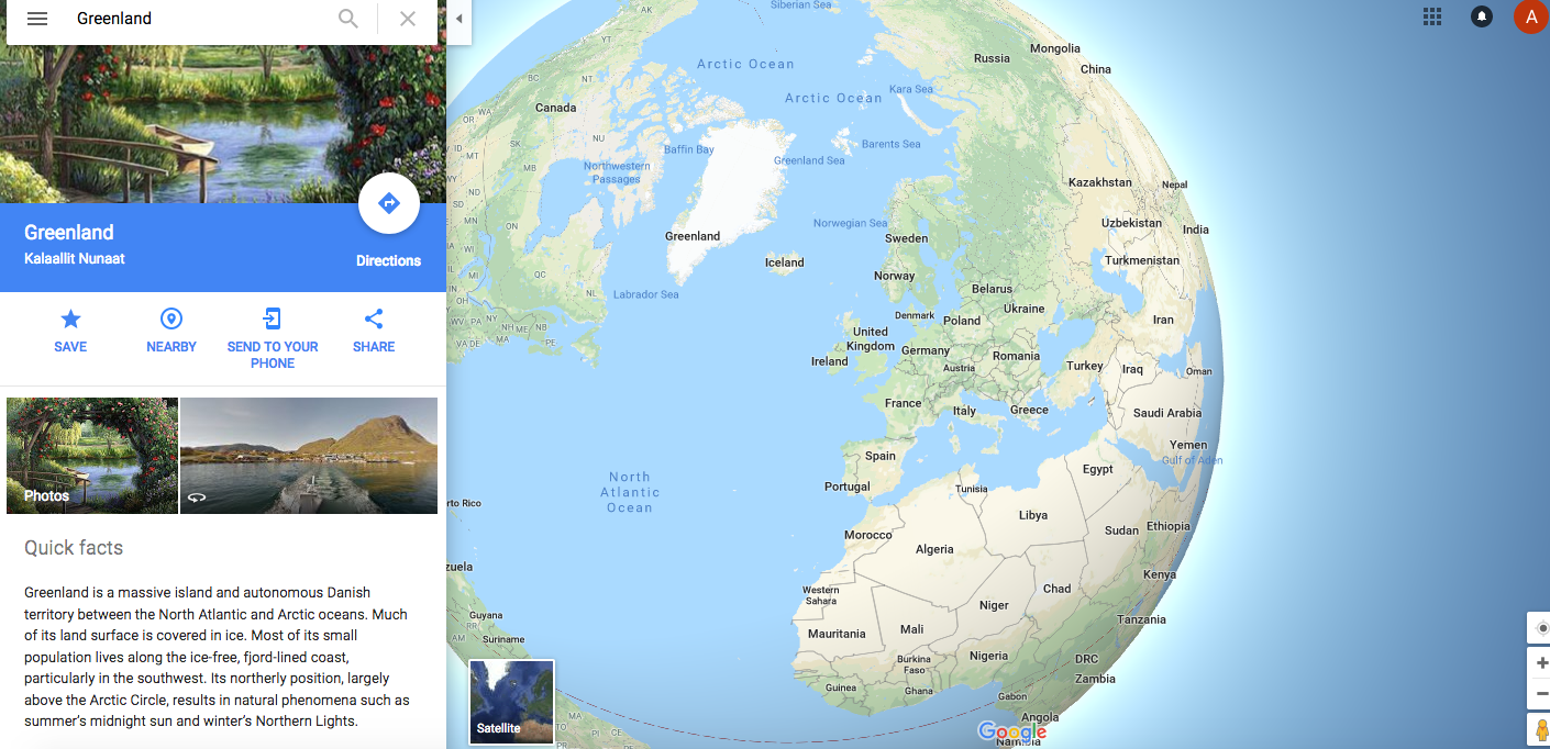 «جوجل» يقضي على فكرة الأرض المسطحة: تطبيق الخرائط Maps app يضيف ميزة التصغير لإظهار الكوكب ثلاثي الأبعاد
