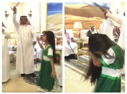 13 ألف دولار تعويضاً لطفلة تعرضت لضربة «سيف» أثناء احتفالات اليوم الوطني السعودي