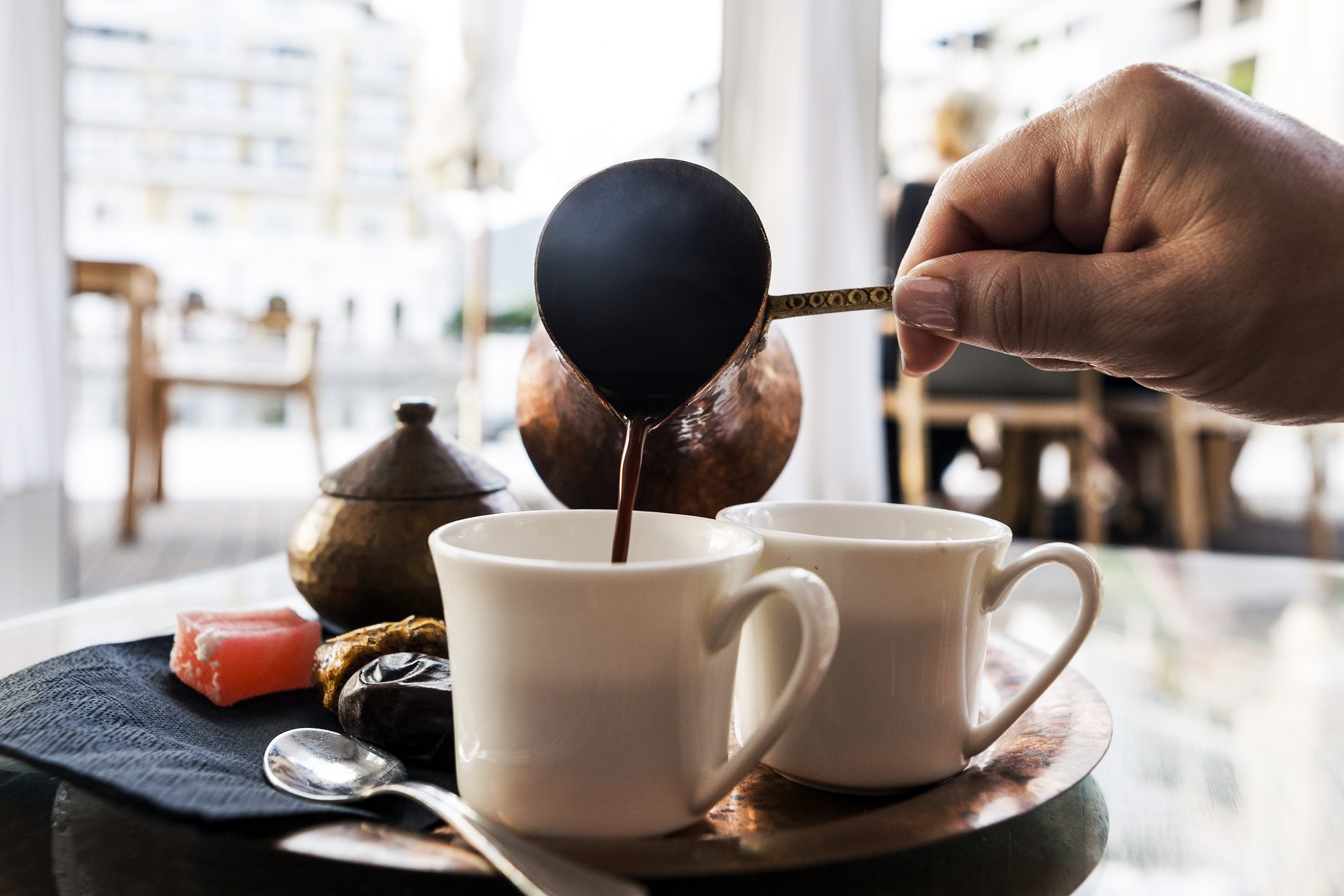 شرب القهوة