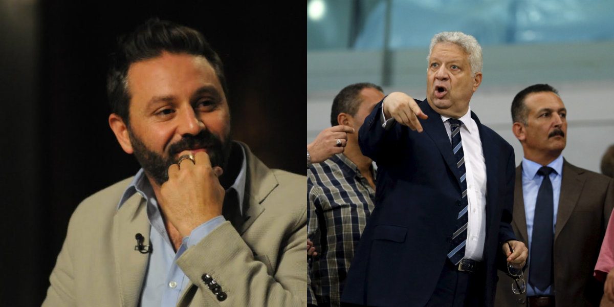 مرتضى منصور رئيس الزمالك وحازم إمام اللاعب السابق