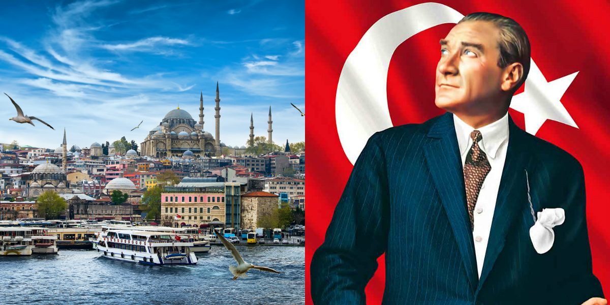 تمثال أتاتورك ومدينة اسطنبول - iStock