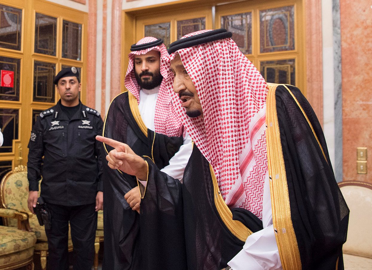 الملك سلمان وولي عهده محمد بن سلمان