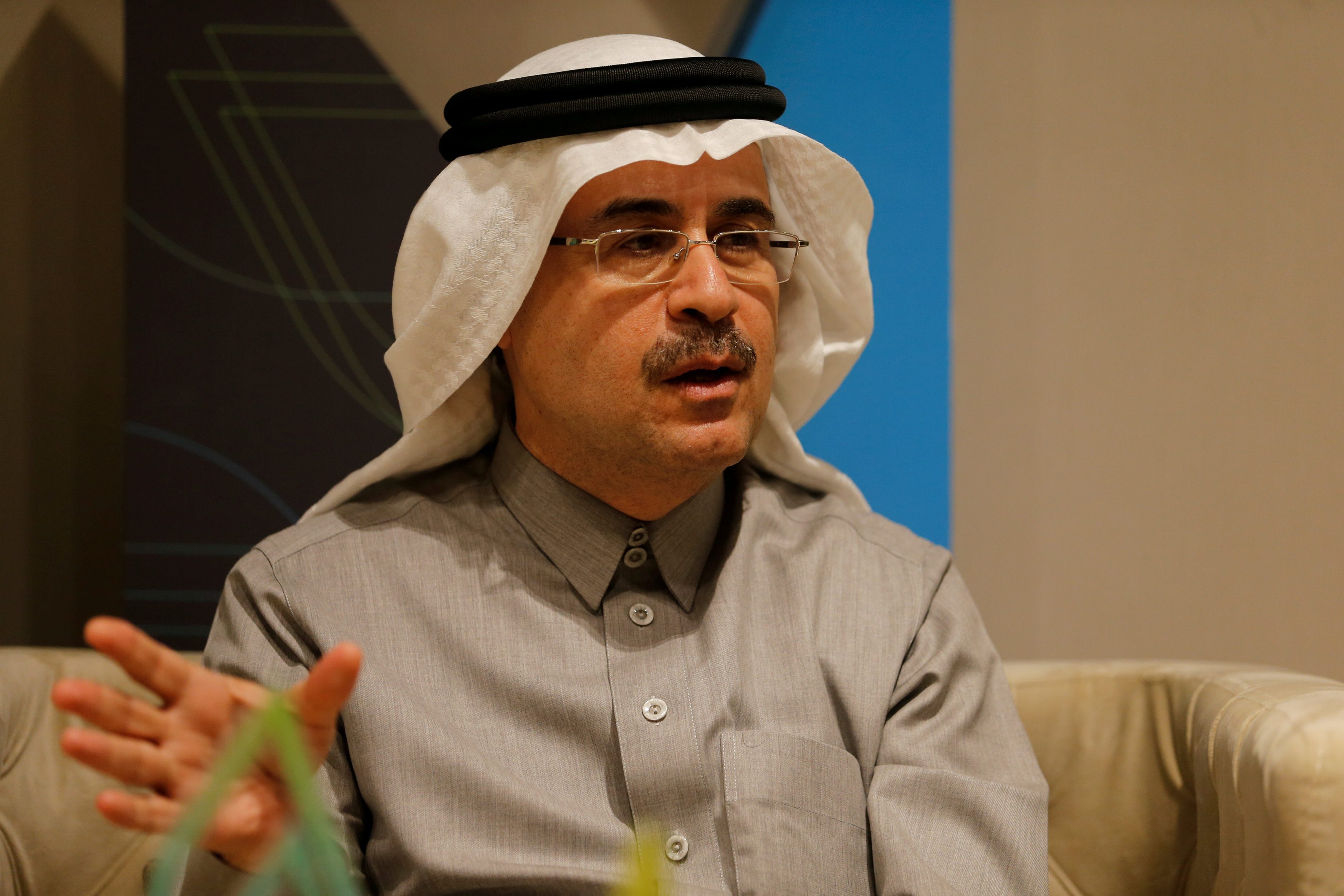الرئيس التنفيذي لشركة أرامكو السعودية ، أمين ناصر في مؤتمر دافوس