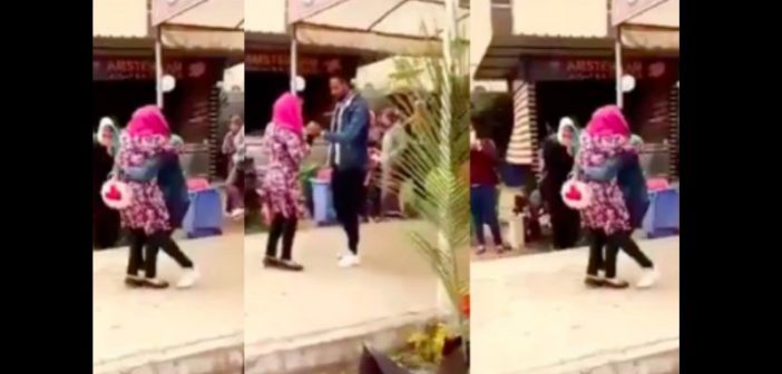 طالبة الحضن جامعة الأزهر