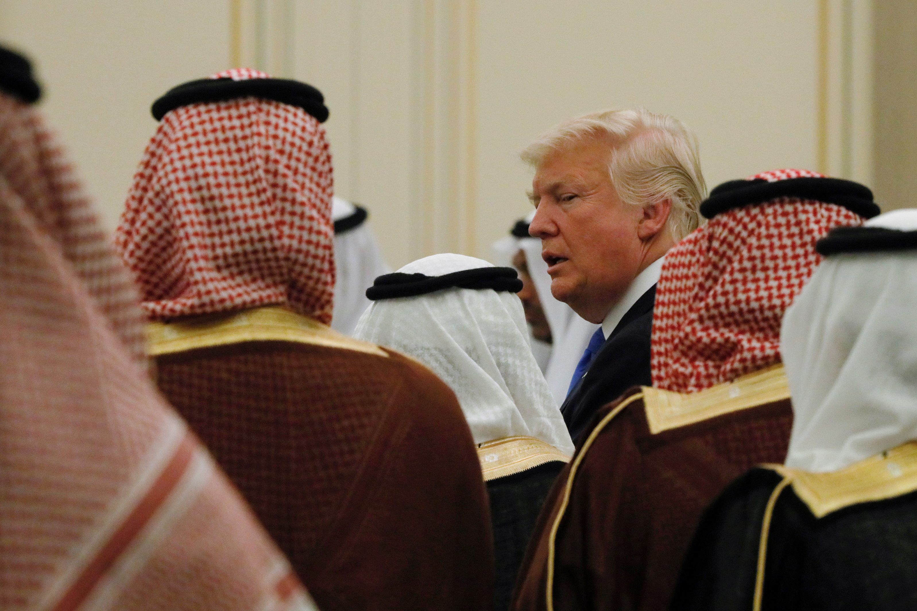 الصورة من زيارة ترامب إلى السعودية/رويترز