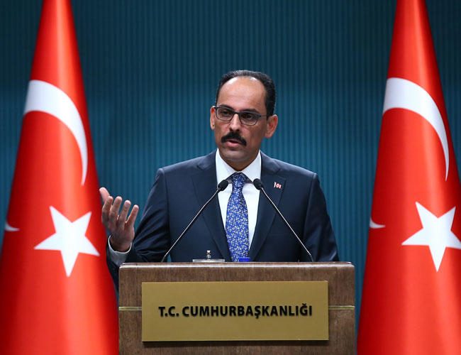 ابراهيم كالن المتحدث باسم الرئيس التركي رجب طيب أردوغان