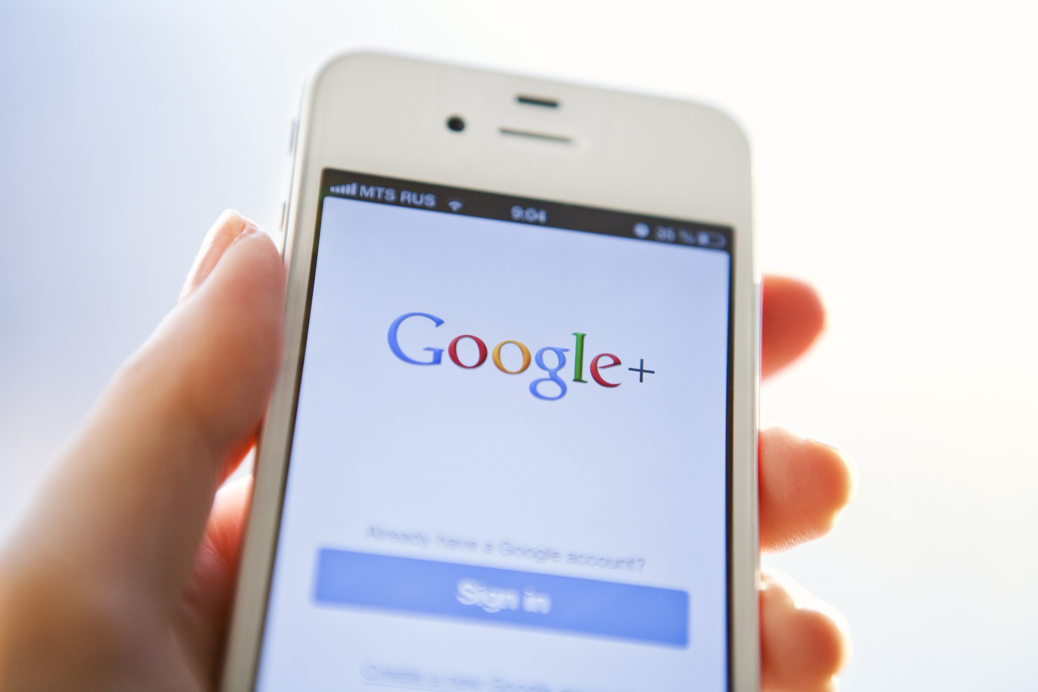 إغلاق +Google