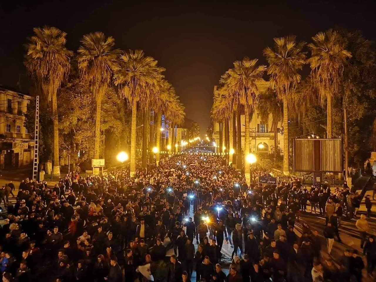 مظاهرات ليلية في الجزائر