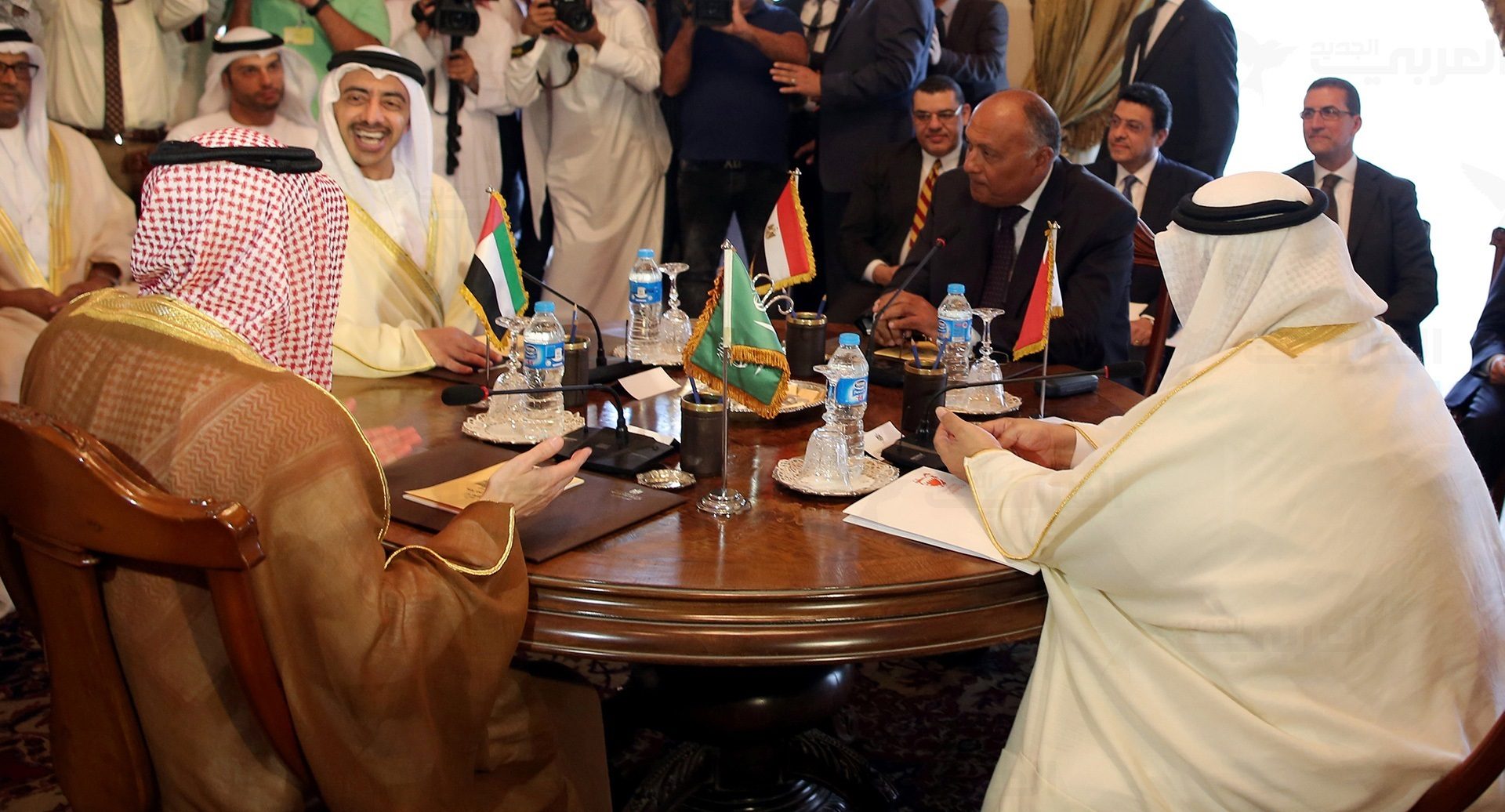 وزراء خارجية الإمارات والبحرين والسعودية ومصر