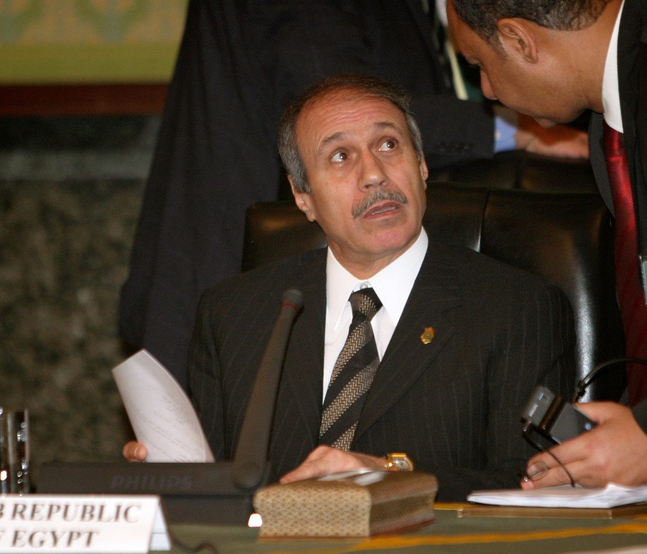 حبيب العادلي وزير الداخلية المصري مصر