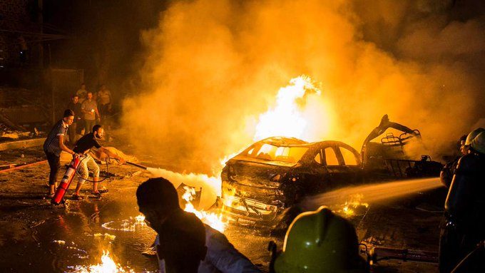 الداخلية تصدر بياناً رسمياً عن انفجار معهد الأورام: متفجرات كانت في السيارة