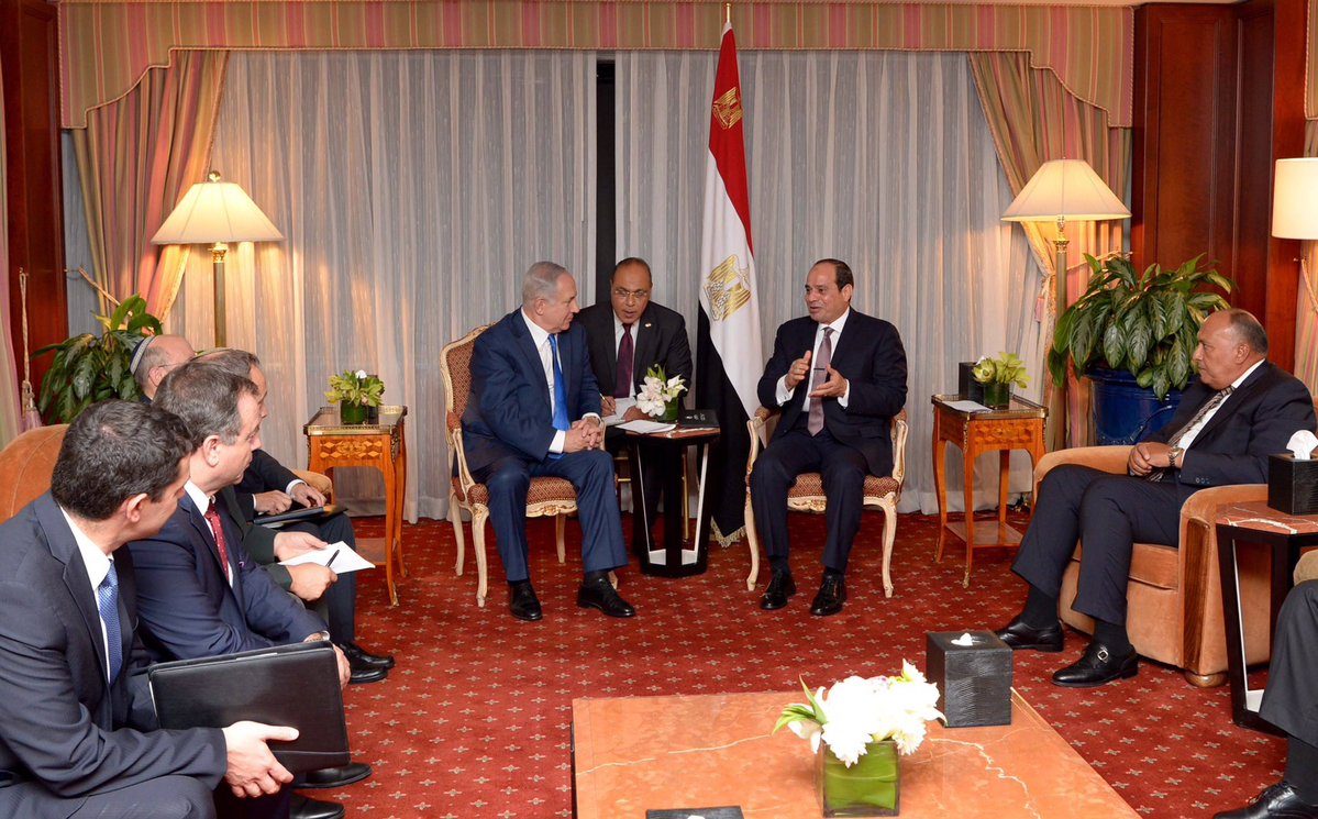 السيسي في لقاء مع نتنياهو