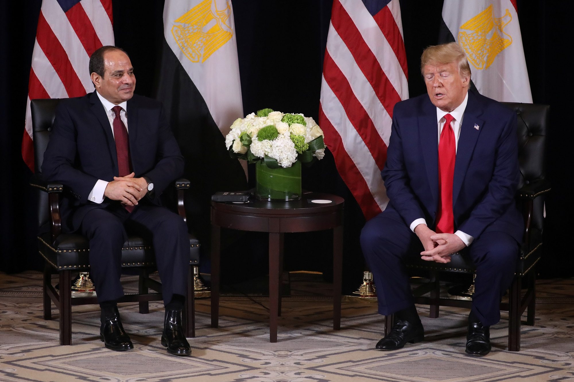 أول تعليق من ترامب على التظاهرات في مصر يحمل رسالة دعم للسيسي