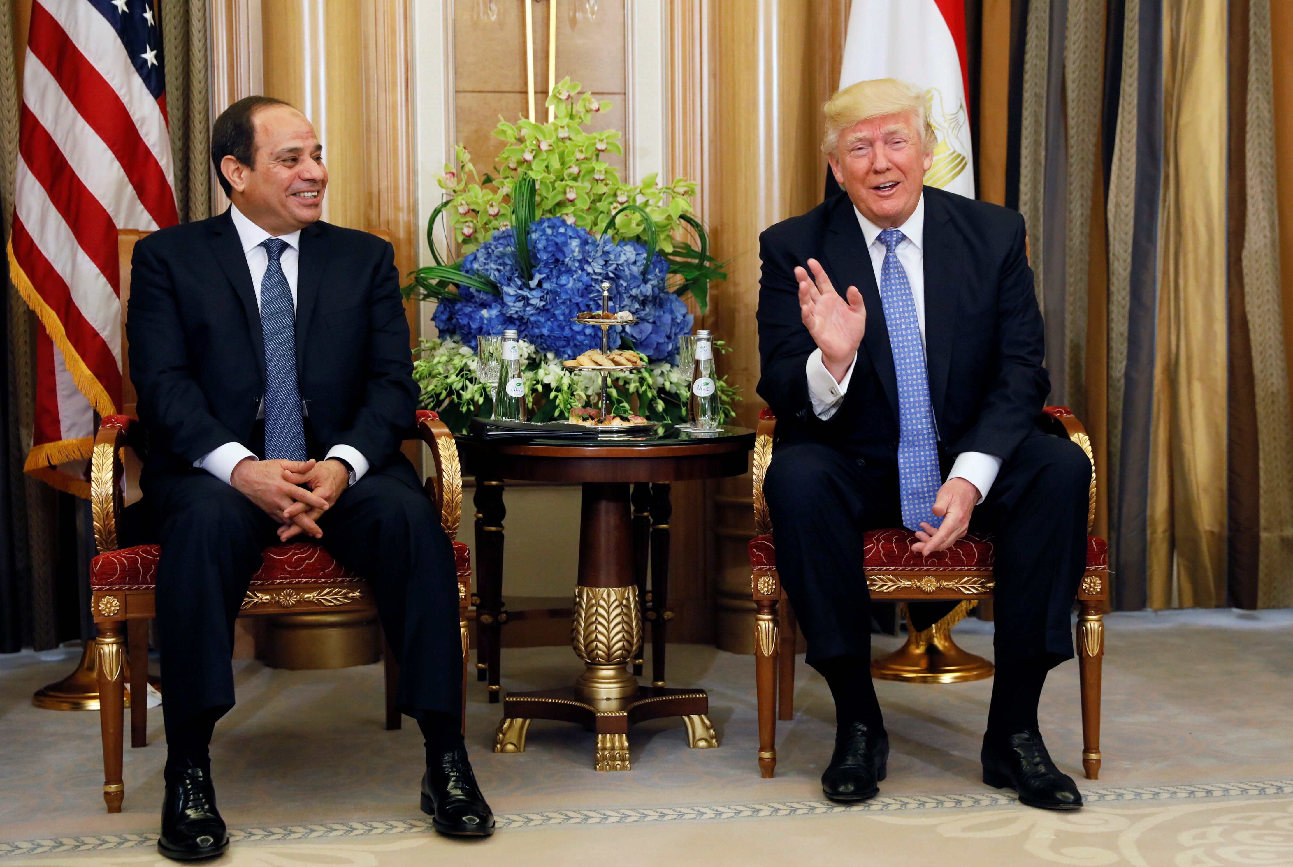 ترمب وعبدالفتاح السيسي