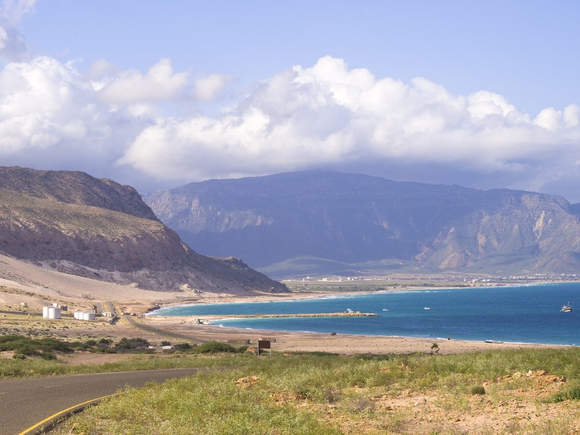 الصورة من جزيرة سقطرى اليمنية