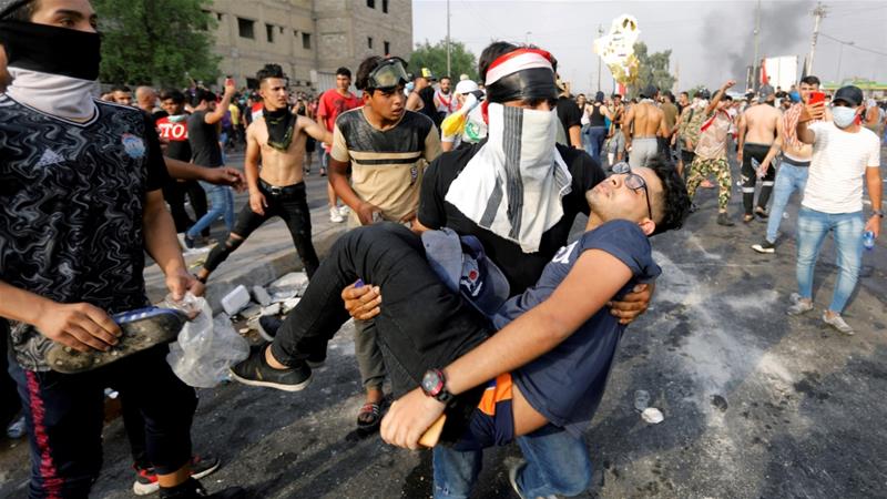 الوعد الذي قدمه رئيس وزراء العراق خلال جنازة أحد شباب الحراك ينقلب عليه، حاول محاسبة المجرمين فقتلوا أنصاره