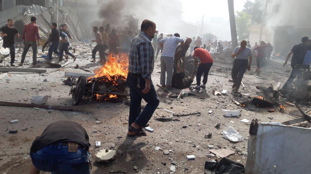 أوقع عشرات القتلى والجرحى بينهم أطفال ونساء.. انفجار ضخم يهز مدينة الباب السورية الخاضعة للمعارضة (فيديو)