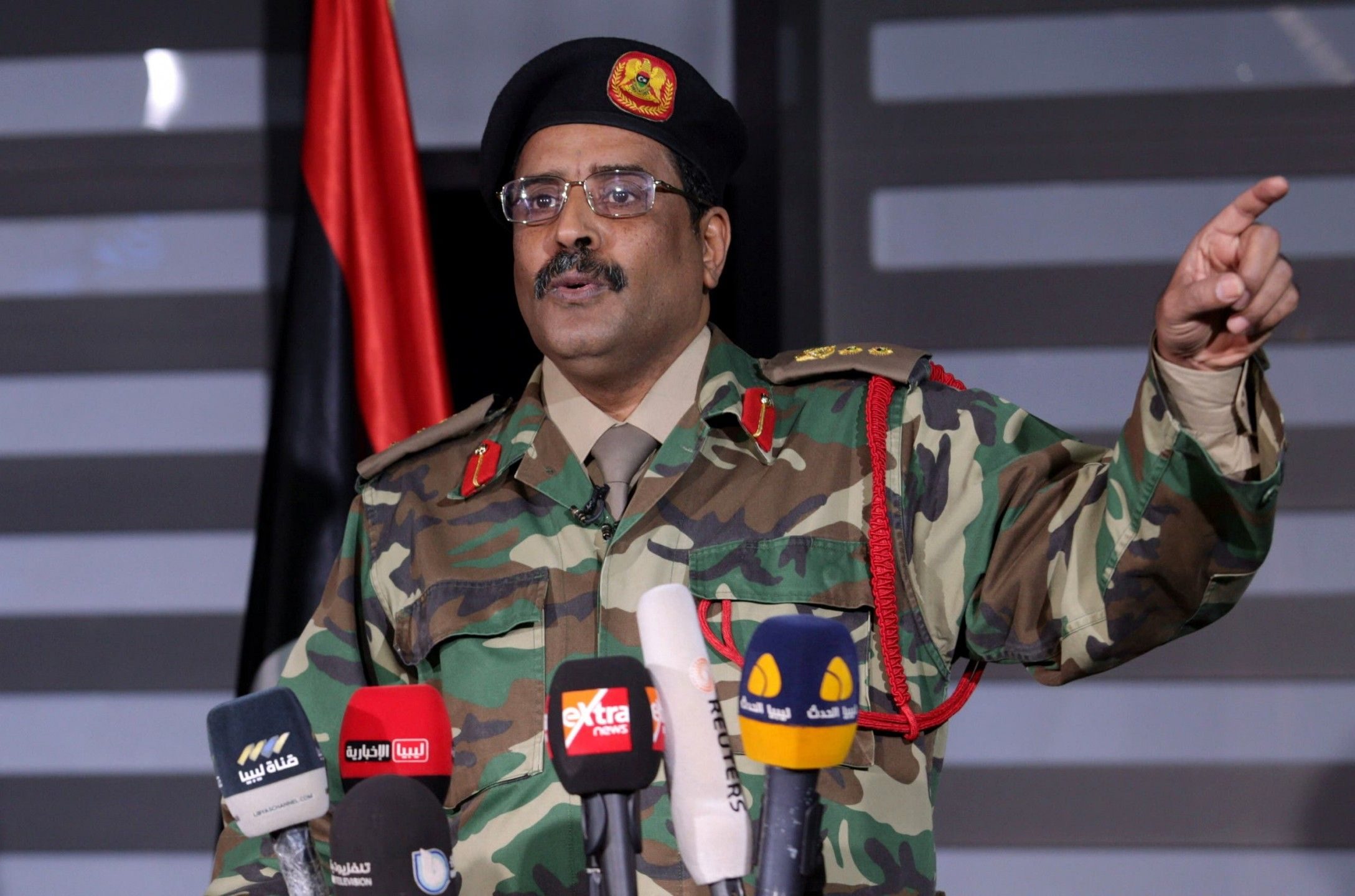المتحدث باسم حفتر، أحمد المسماري - رويترز