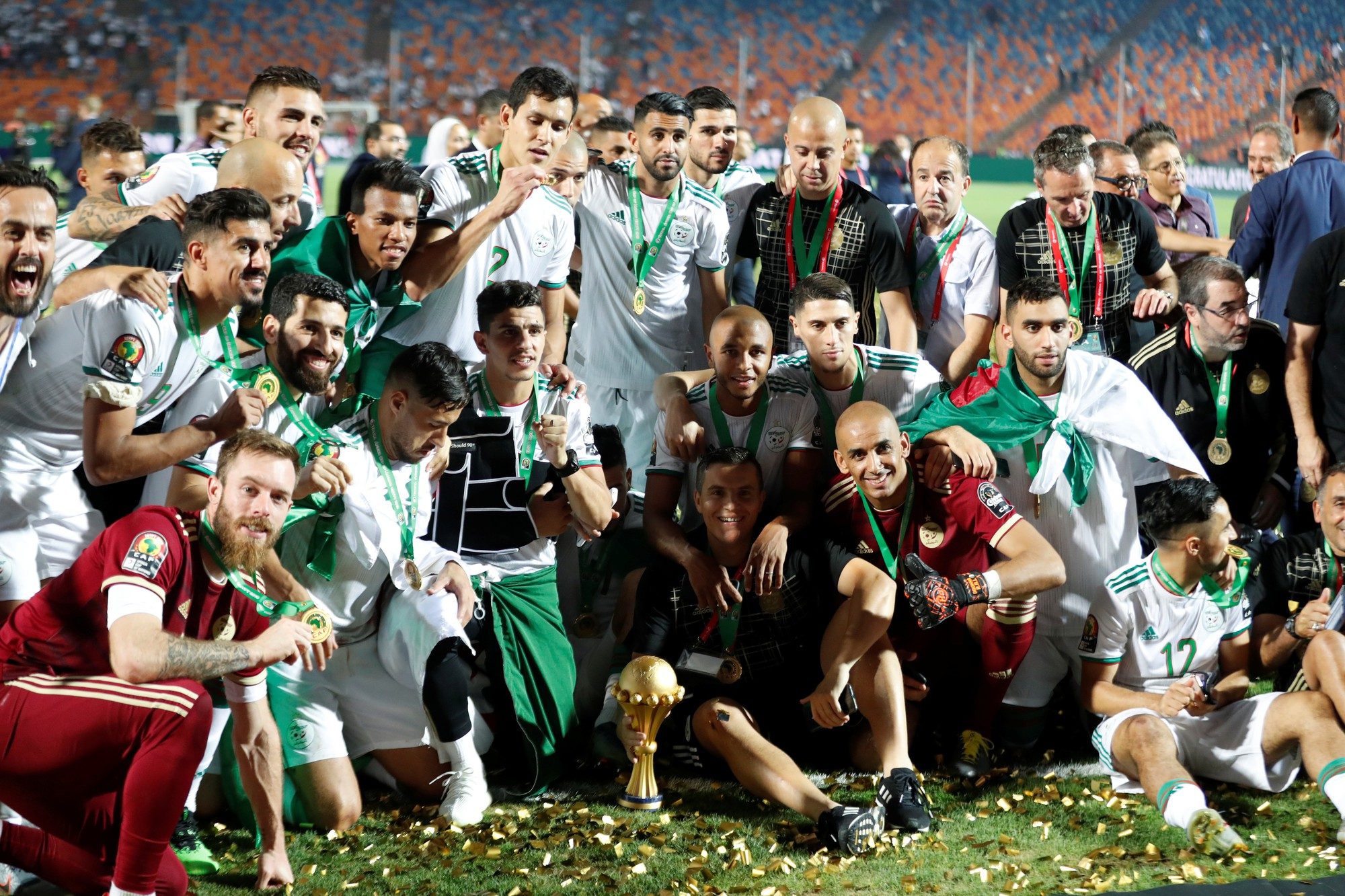 منتخب الجزائر مرشح بقوة لحصد كأس إفريقيا 2021 (رويترز)