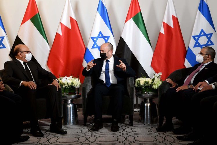 لقاء إسرائيلي إماراتي بحريني بنيويورك.. اجتمعوا بحضور بينيت للاحتفال بمرور عام على التطبيع