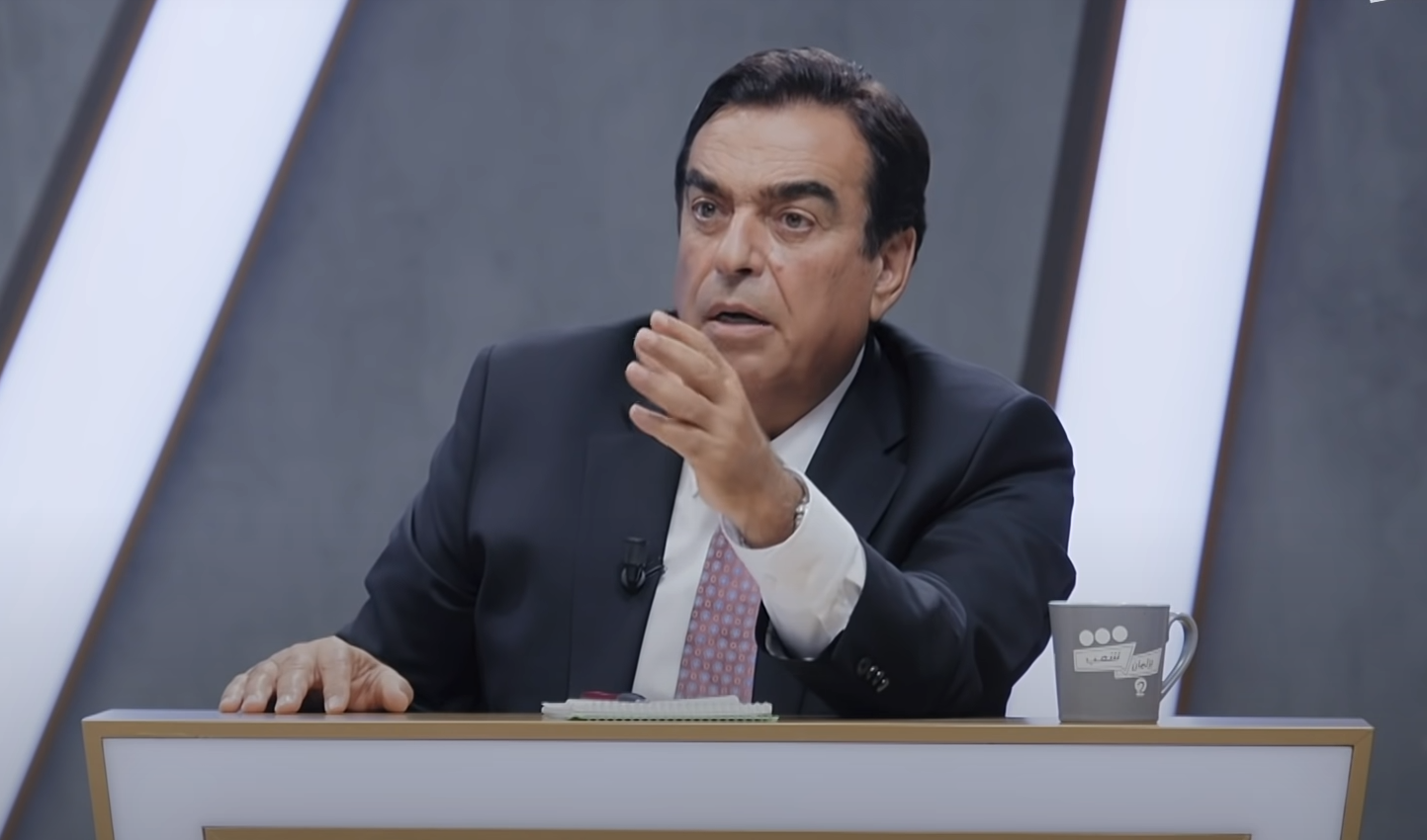جورج قرداحي في برنامج برلمان شعب حيث أدلى بتصريحاته التي أغضبت السعودية ودولاً خليجية/ يوتيوب