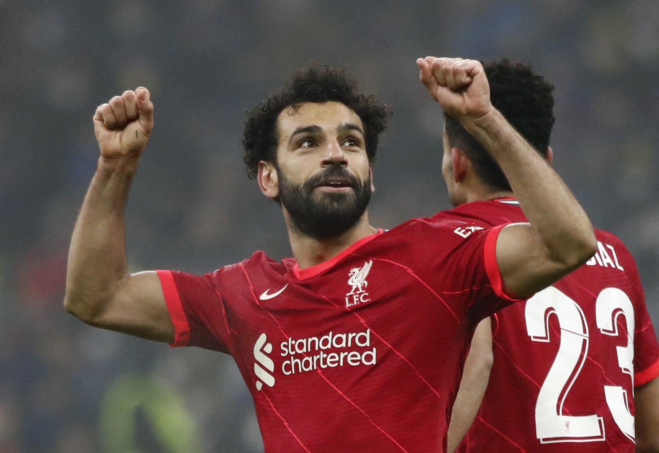 محمد صلاح وصل للهدف رقم 150 مع ليفربول (رويترز)