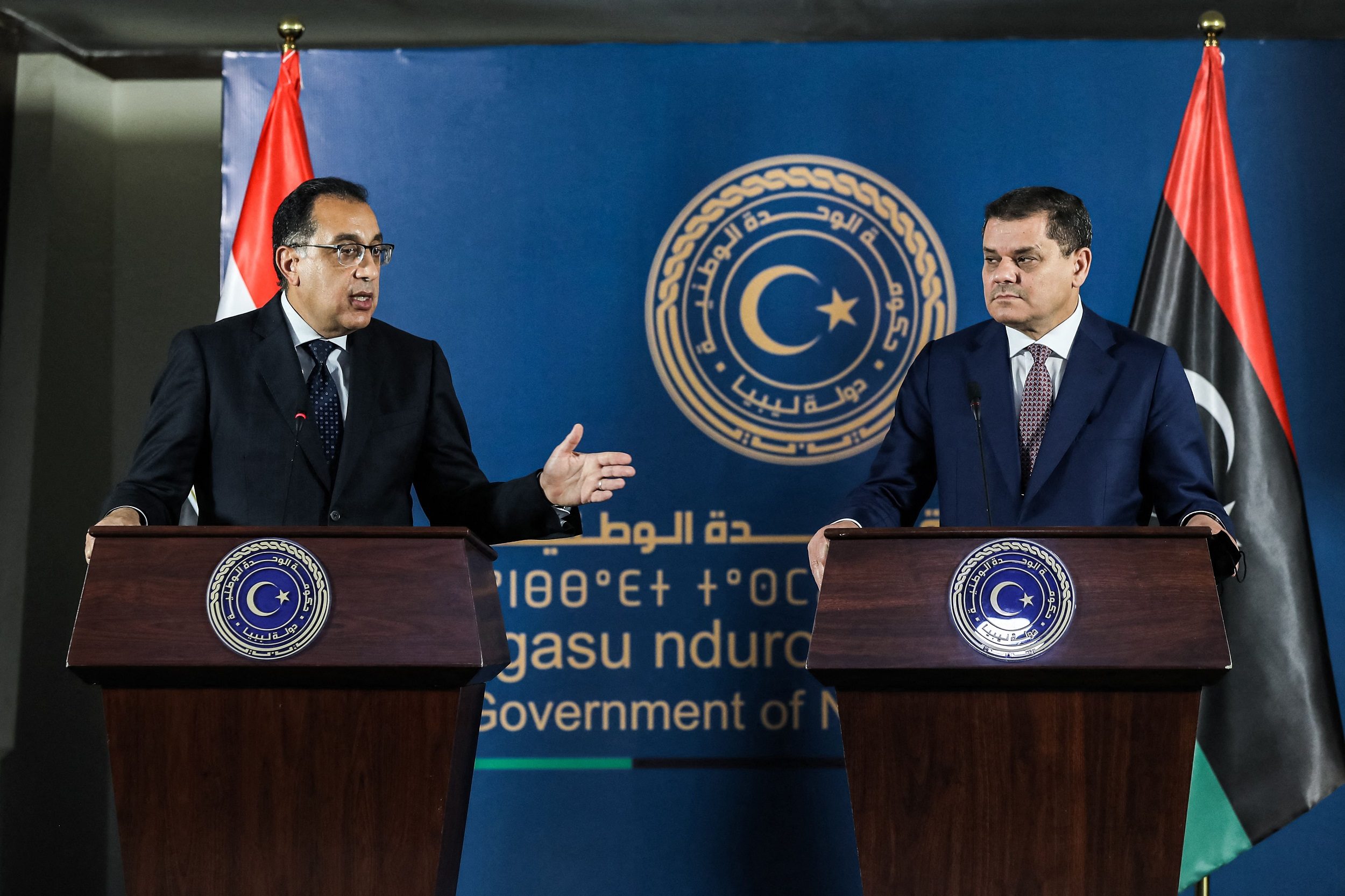 عبد الحميد الدبيبة ليبيا مصر