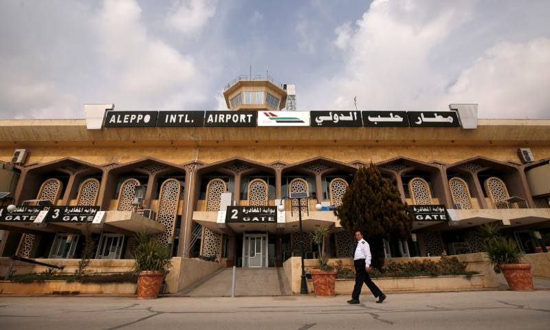 مطار حلب قصف إسرائيلي