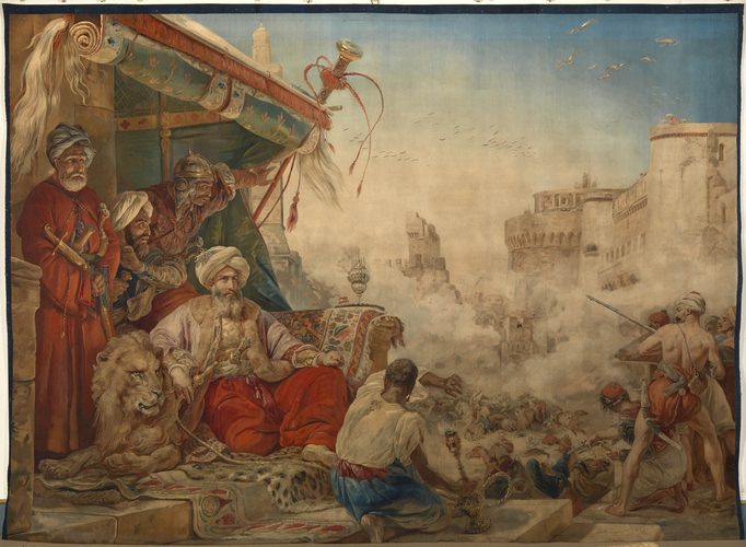 ظهرت خلف الملك تشارلز الثالث.. ما قصة لوحة “مذبحة القلعة” التي أهداها نابليون للملكة فيكتوريا؟
