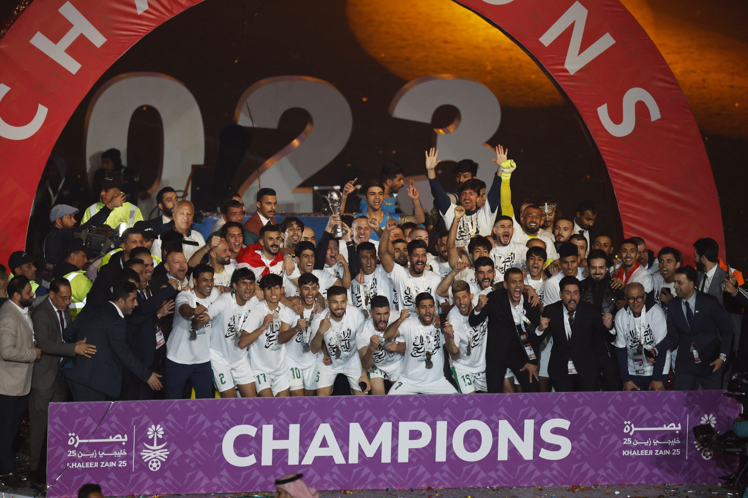 منتخب العراق بطلاً لـ"خليجي 25" (رويترز)