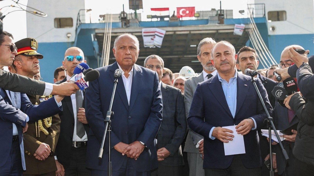 تركيا مصر وزير الخارجية التركي تشاويش أوغلو سامح شكري