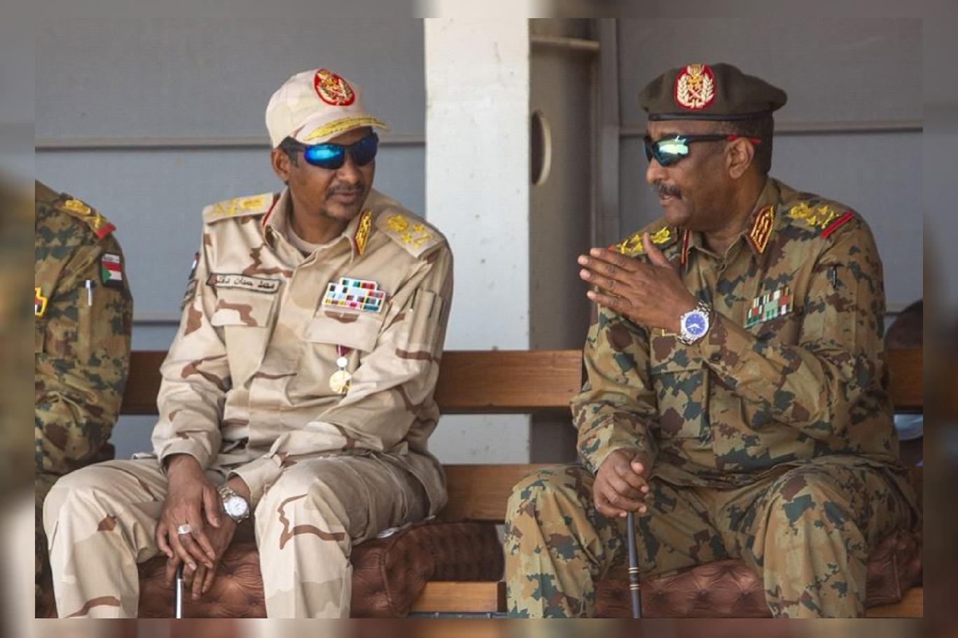 عبد الفتاح البرهان وحميدتي السودان الدعم السريع/ AA