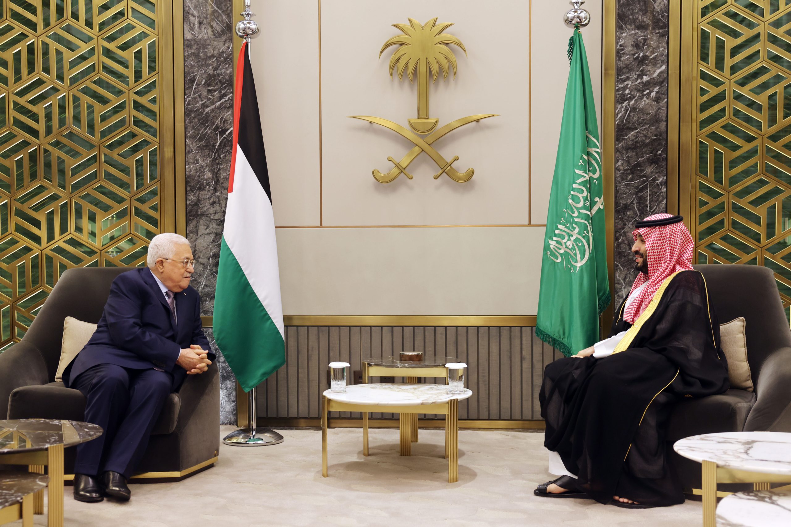 محمود عباس محمد بن سلمان السعودية