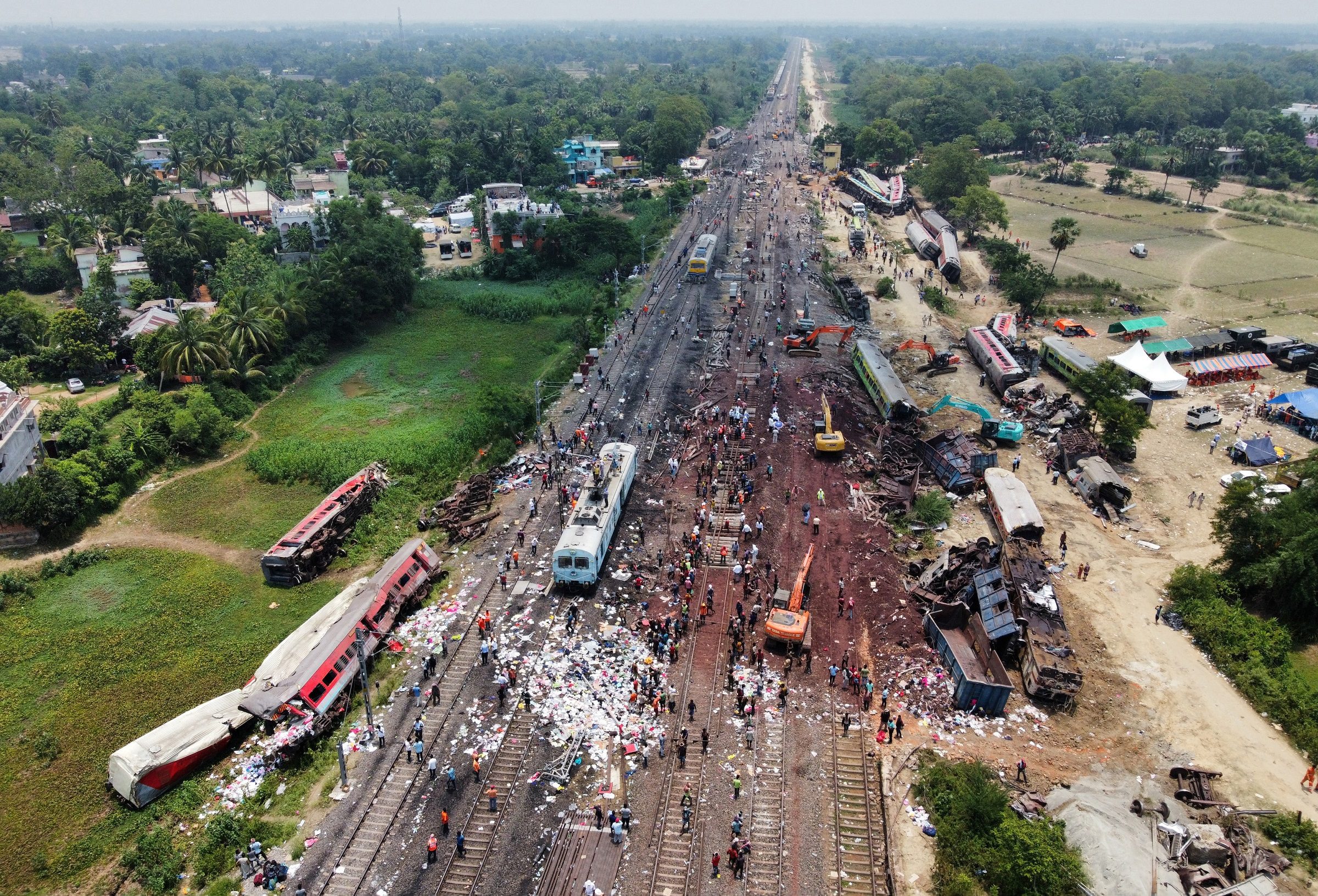 حادث القطارات في الهند
