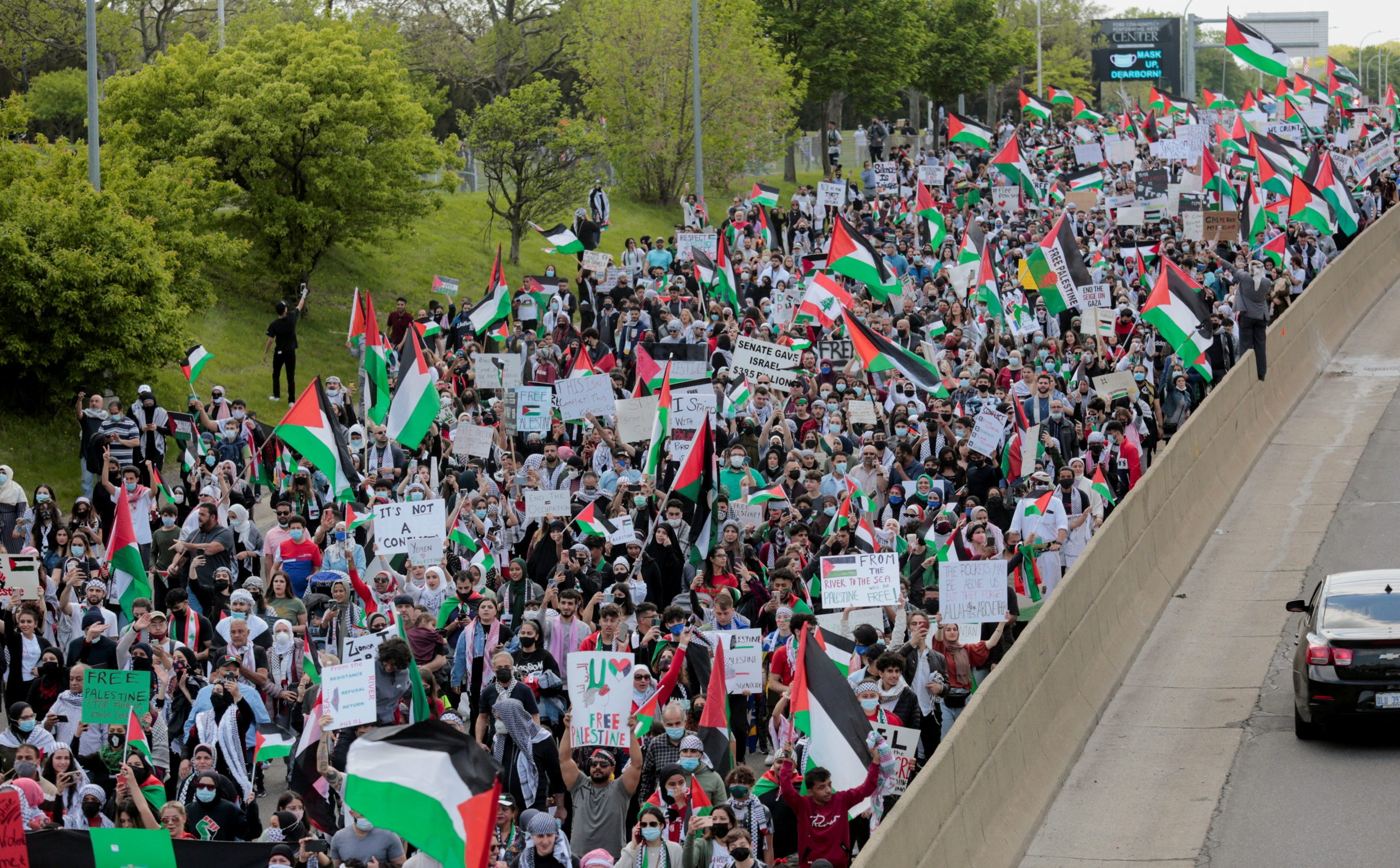 فلسطين طوفان الأقصى الإسلام بايدن ميشيغان