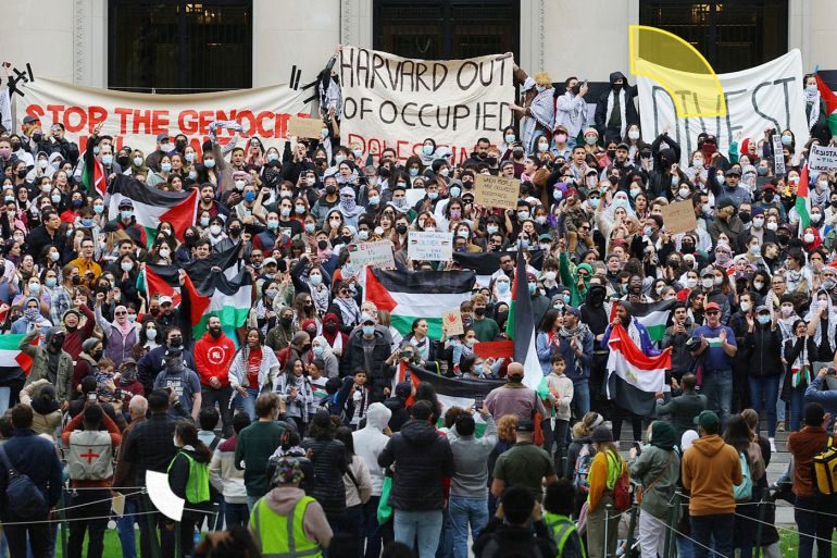 هارفارد طلاب مؤيدون لفلسطين
