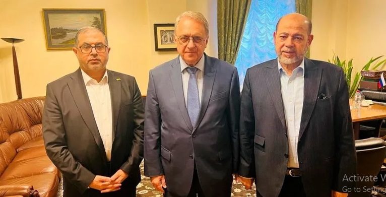 وفد من “حماس” يزور روسيا.. أجرى مشاورات مع نائب وزير الخارجية بشأن الحرب على غزة