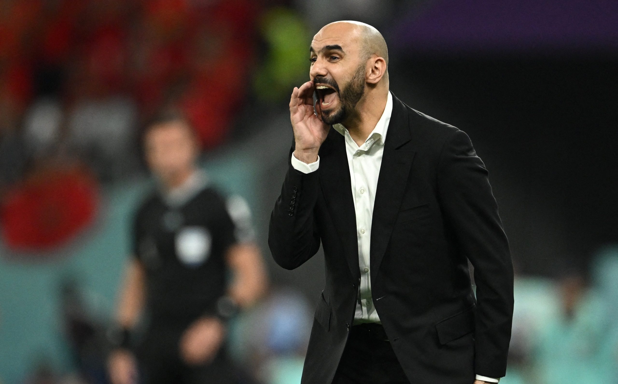 وليد الركراكي يثير الجدل قبل مباراة المغرب وجنوب أفريقيا (رويترز)