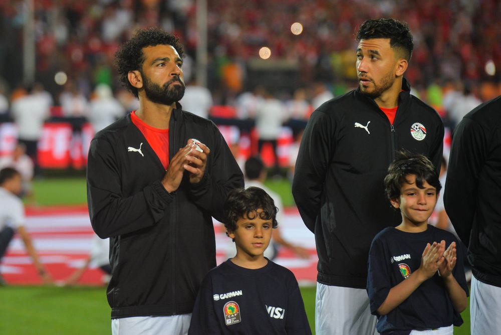 محمود حسن تريزيجيه ومحمد صلاح في منتخب مصر
