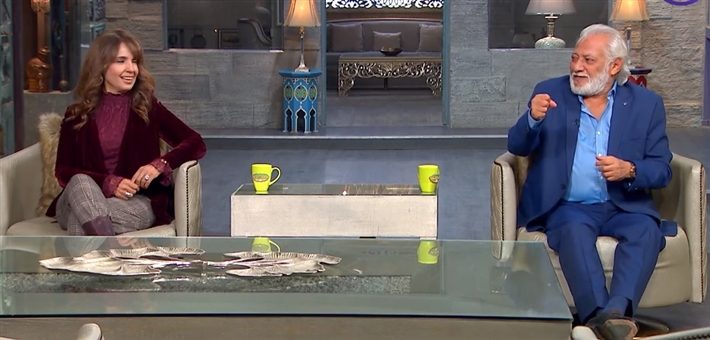 المطربة حنان وزوجها سامح الصريطي - مصدر الصورة: الشبكات الاجتماعية لبرنامج "صاحبة السعادة" المذاع على قناة DMC المصرية

