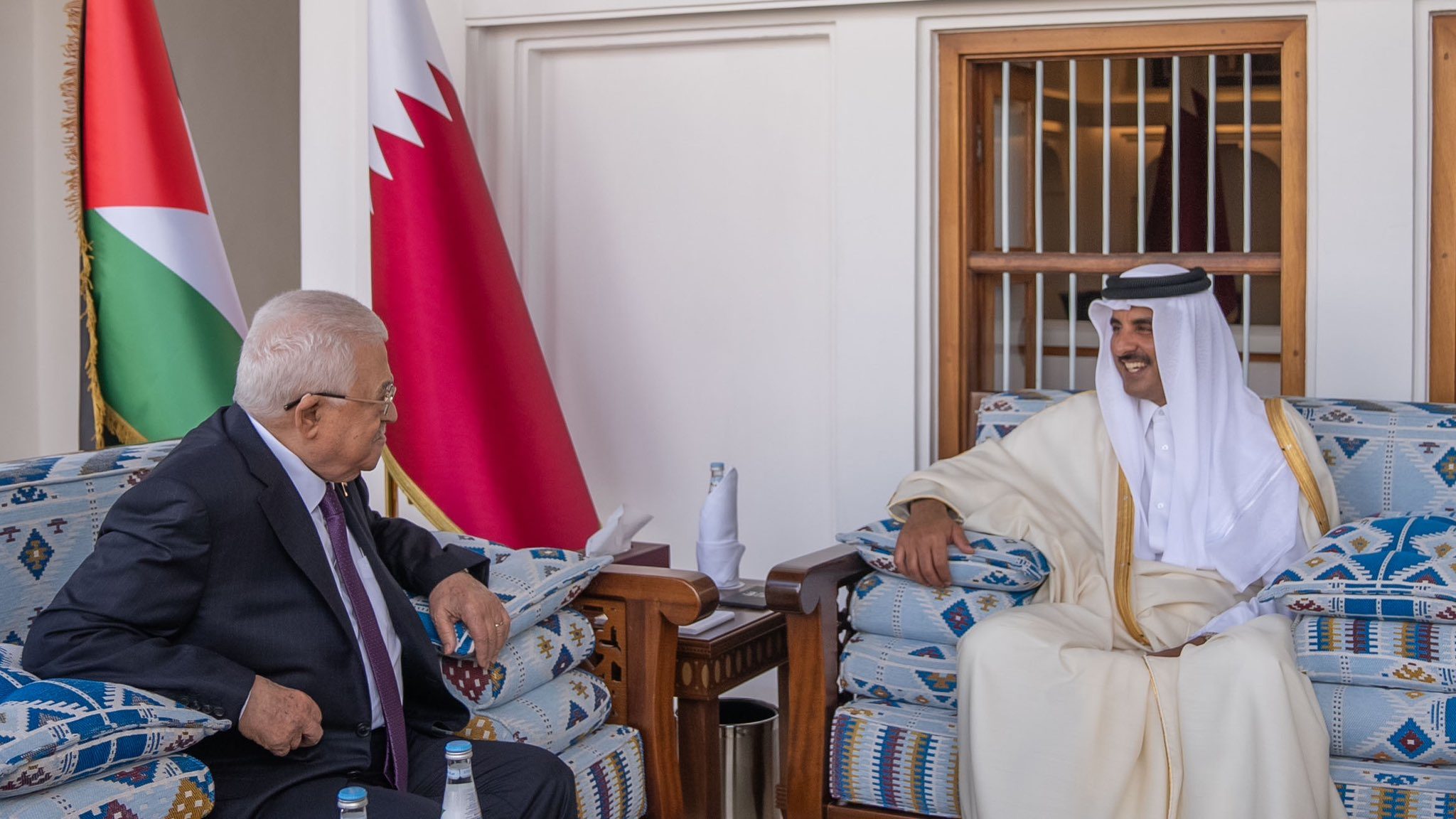 أمير قطر تطورات الأوضاع في قطاع غزة