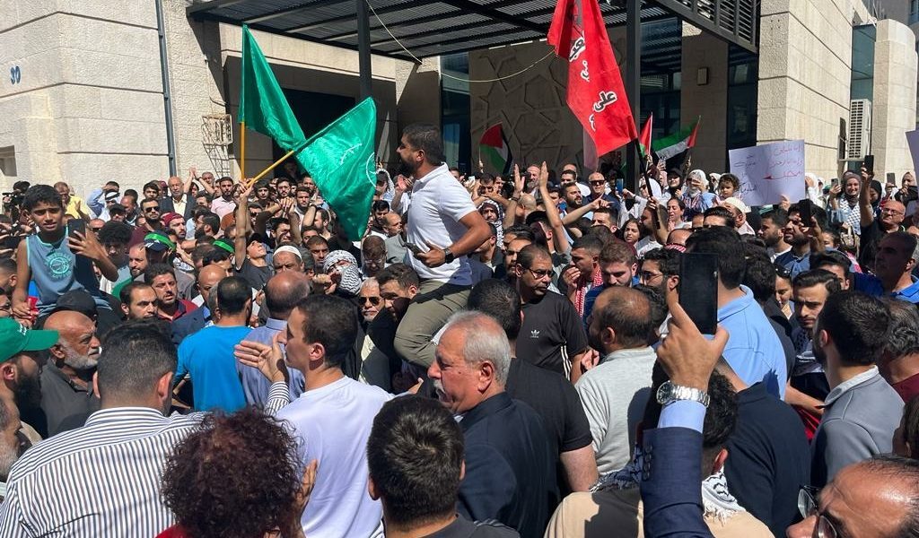 احتجاجات في الأردن لنصرة غزة