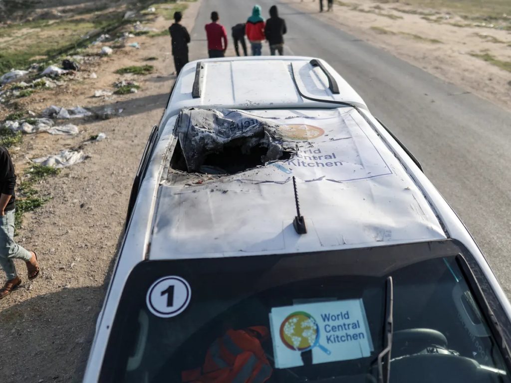 بن غفير يدافع عن قتلة عمال الإغاثة في غزة منظمة المطبخ العالمي المركزي