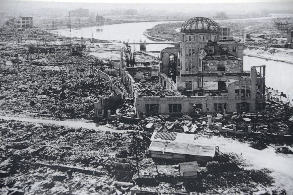 صورة توضّح حجم الدمار في هيروشيما عام 1945